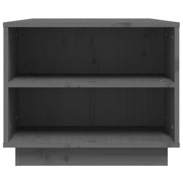 vidaXL Τραπεζάκι Σαλονιού Γκρι 90x49x40,5cm Μασίφ Ξύλο Πεύκου 1 τεμ.