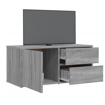 vidaXL Έπιπλο Τηλεόρασης Γκρι Sonoma 80x34x36cm από Επεξεργ. Ξύλο