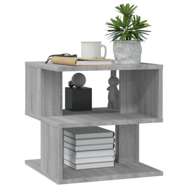 vidaXL Βοηθητικό Τραπέζι Γκρι Sonoma 40x40x40cm Επεξεργασμένο Ξύλο 1 τεμ.