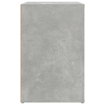 vidaXL Παπουτσοθήκη Γκρι Σκυροδέματος 130x35x54cm Επεξεργασμένο Ξύλο