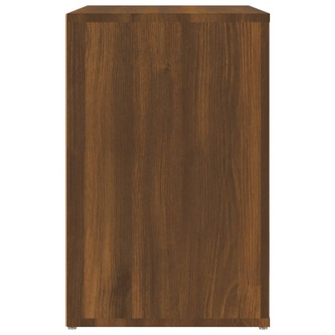 vidaXL Παπουτσοθήκη Καφέ Δρυς 130x35x54cm από Επεξεργασμένο Ξύλο