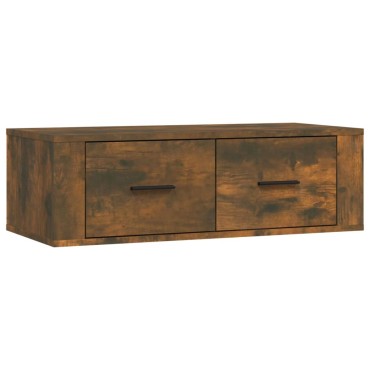 vidaXL Κρεμαστό Ντουλάπι Καπνιστή Δρυς 80x36x25cm Επεξεργασμένο Ξύλο