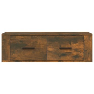 vidaXL Κρεμαστό Ντουλάπι Καπνιστή Δρυς 80x36x25cm Επεξεργασμένο Ξύλο