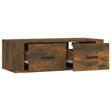 vidaXL Κρεμαστό Ντουλάπι Καπνιστή Δρυς 80x36x25cm Επεξεργασμένο Ξύλο