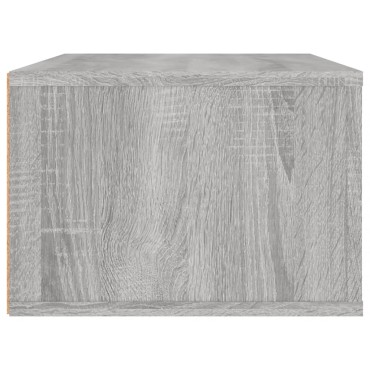 vidaXL Έπιπλο Τηλεόρασης Κρεμαστό Γκρι Sonoma 80x36x25cm Επεξ. Ξύλο