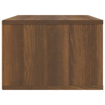 vidaXL Κρεμαστό Ντουλάπι Καφέ Δρυς 80x36x25cm Επεξεργασμένο Ξύλο