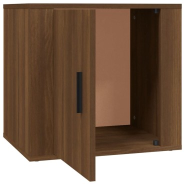vidaXL Κομοδίνο Καφέ Δρυς 50x39x47cm 1 τεμ.