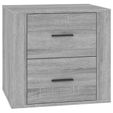 vidaXL Κομοδίνο Γκρι Sonoma 50x39x47cm 1 τεμ.