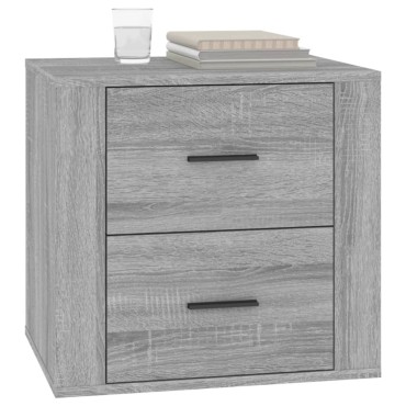 vidaXL Κομοδίνο Γκρι Sonoma 50x39x47cm 1 τεμ.
