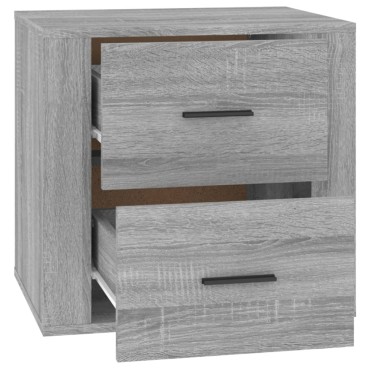 vidaXL Κομοδίνο Γκρι Sonoma 50x39x47cm 1 τεμ.