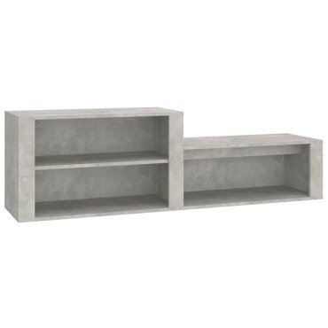 vidaXL Παπουτσοθήκη Γκρι Σκυροδέματος 150x35x45cm Επεξεργασμένο Ξύλο