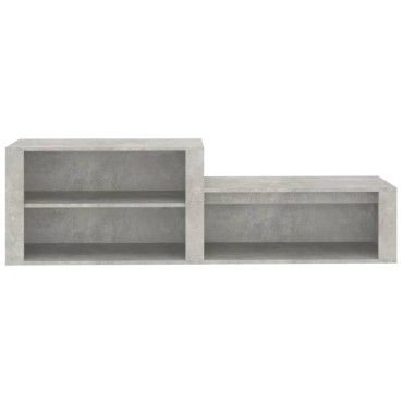 vidaXL Παπουτσοθήκη Γκρι Σκυροδέματος 150x35x45cm Επεξεργασμένο Ξύλο