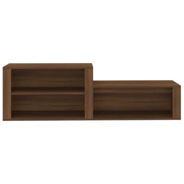 vidaXL Παπουτσοθήκη Καφέ Δρυς 150x35x45cm από Επεξεργασμένο Ξύλο