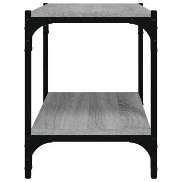 vidaXL Έπιπλο Τηλεόρασης Γκρι Sonoma 60x33x41cm Επεξ. Ξύλο & Ατσάλι