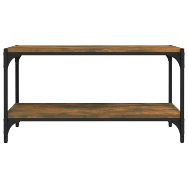 vidaXL Έπιπλο Τηλεόρασης Καπνιστή Δρυς 80x33x41cm Επεξ. Ξύλο & Ατσάλι