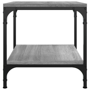 vidaXL Τραπεζάκι Σαλονιού Γκρι Sonoma 50x50x40cm Επεξεργασμένο Ξύλο 1 τεμ.
