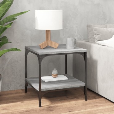 vidaXL Τραπεζάκια Σαλονιού 2 τεμ. Γκρι Sonoma 40x40x40cm Επεξ. Ξύλο