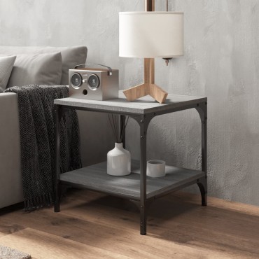 vidaXL Τραπεζάκια Σαλονιού 2 τεμ. Γκρι Sonoma 40x40x40cm Επεξ. Ξύλο