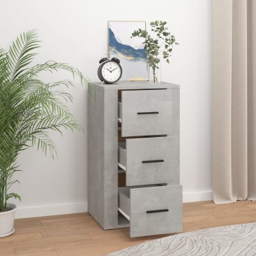 vidaXL Ντουλάπι Γκρι σκυροδέματος 40x33x70cm από Επεξεργασμένο Ξύλο 1 τεμ.