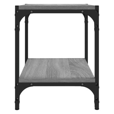 vidaXL Έπιπλο Τηλεόρασης Γκρι Sonoma 40x33x41cm Επεξ. Ξύλο & Ατσάλι