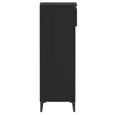 vidaXL Παπουτσοθήκη Μαύρο 40x36x105cm από Επεξεργασμένο Ξύλο