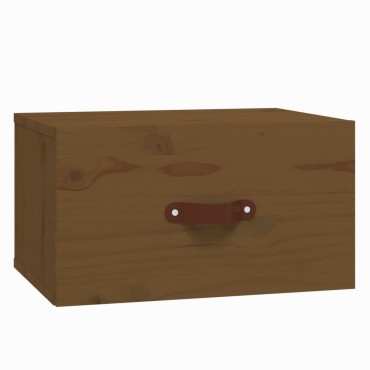 vidaXL Κομοδίνo Επιτοίχιo Καφέ Μελί 40x29,5x22cm
