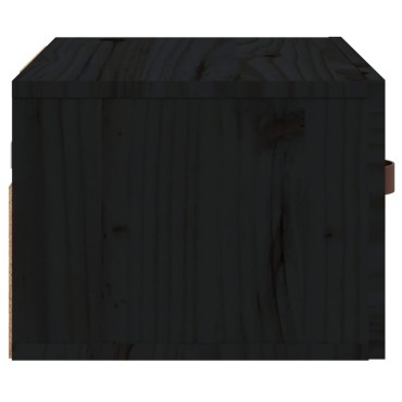 vidaXL Κομοδίνα Επιτοίχια 2 τεμ. Μαύρη 40x29,5x22cm