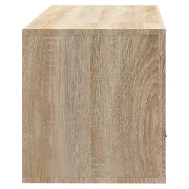 vidaXL Παπουτσοθήκη Επιτοίχια Sonoma δρυς 70x35x38cm Επεξεργ. Ξύλο