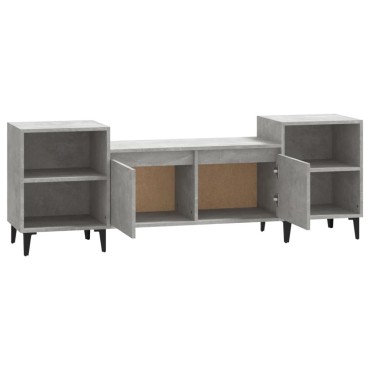 vidaXL Έπιπλο Τηλεόρασης Γκρι Σκυρ. 160x35x55cm Επεξ. Ξύλο