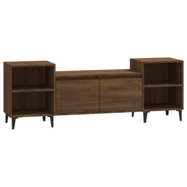 vidaXL Έπιπλο Τηλεόρασης Καφέ Δρυς 160x35x55cm Επεξεργασμένο Ξύλο