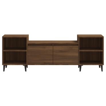 vidaXL Έπιπλο Τηλεόρασης Καφέ Δρυς 160x35x55cm Επεξεργασμένο Ξύλο