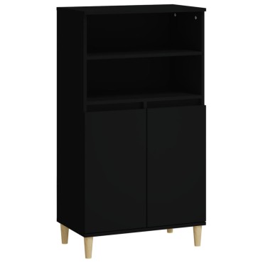 vidaXL Ντουλάπι Μαύρο 60x36x110cm από Επεξεργασμένο Ξύλο 1 τεμ.