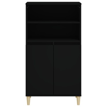 vidaXL Ντουλάπι Μαύρο 60x36x110cm από Επεξεργασμένο Ξύλο 1 τεμ.