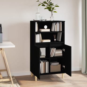 vidaXL Ντουλάπι Μαύρο 60x36x110cm από Επεξεργασμένο Ξύλο 1 τεμ.