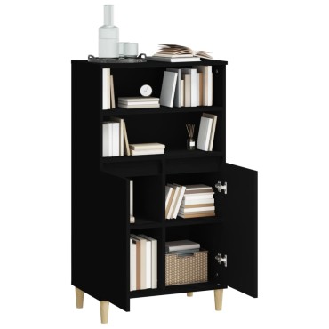 vidaXL Ντουλάπι Μαύρο 60x36x110cm από Επεξεργασμένο Ξύλο 1 τεμ.