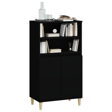 vidaXL Ντουλάπι Μαύρο 60x36x110cm από Επεξεργασμένο Ξύλο 1 τεμ.