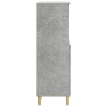 vidaXL Ντουλάπι Γκρι σκυροδέματος 60x36x110cm από Επεξεργασμένο Ξύλο 1 τεμ.