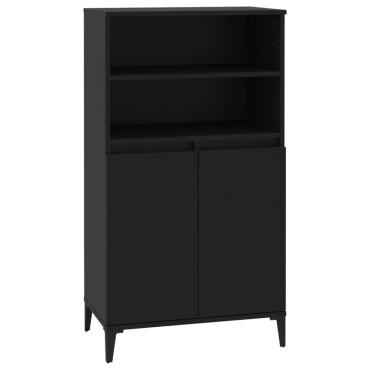 vidaXL Ντουλάπι Μαύρο 60x36x110cm από Επεξεργασμένο Ξύλο 1 τεμ.