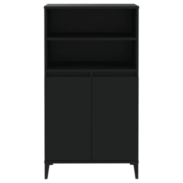 vidaXL Ντουλάπι Μαύρο 60x36x110cm από Επεξεργασμένο Ξύλο 1 τεμ.