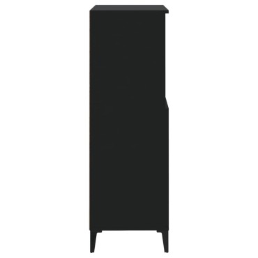 vidaXL Ντουλάπι Μαύρο 60x36x110cm από Επεξεργασμένο Ξύλο 1 τεμ.