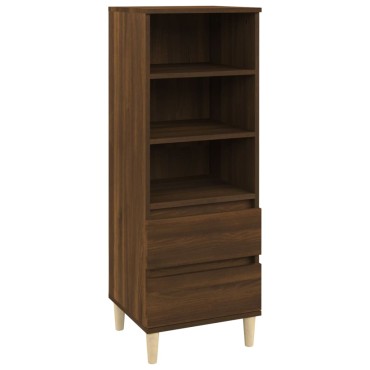 vidaXL Ντουλάπι Καφέ Δρυς 40x36x110cm από Επεξεργασμένο Ξύλο 1 τεμ.