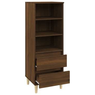 vidaXL Ντουλάπι Καφέ Δρυς 40x36x110cm από Επεξεργασμένο Ξύλο 1 τεμ.