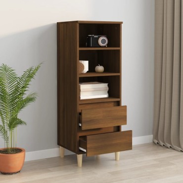 vidaXL Ντουλάπι Καφέ Δρυς 40x36x110cm από Επεξεργασμένο Ξύλο 1 τεμ.