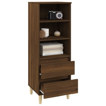 vidaXL Ντουλάπι Καφέ Δρυς 40x36x110cm από Επεξεργασμένο Ξύλο 1 τεμ.