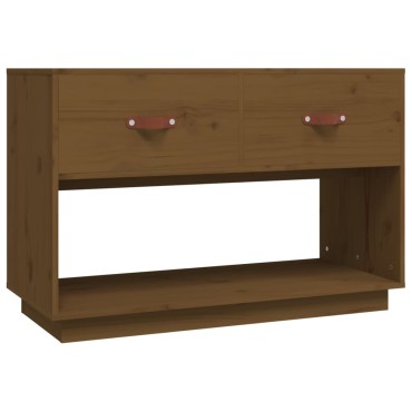 vidaXL Έπιπλο Τηλεόρασης Καφέ Μελί 90x40x60cm από Μασίφ Ξύλο Πεύκου