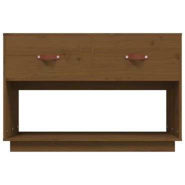 vidaXL Έπιπλο Τηλεόρασης Καφέ Μελί 90x40x60cm από Μασίφ Ξύλο Πεύκου