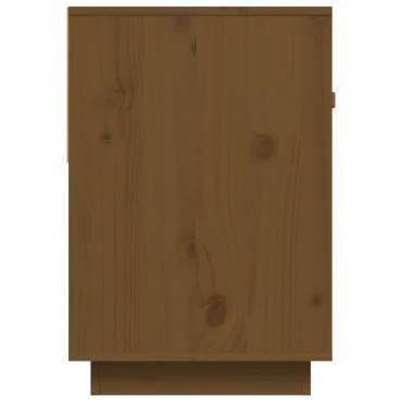 vidaXL Έπιπλο Τηλεόρασης Καφέ Μελί 90x40x60cm από Μασίφ Ξύλο Πεύκου