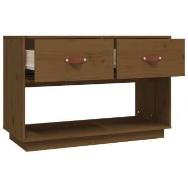 vidaXL Έπιπλο Τηλεόρασης Καφέ Μελί 90x40x60cm από Μασίφ Ξύλο Πεύκου