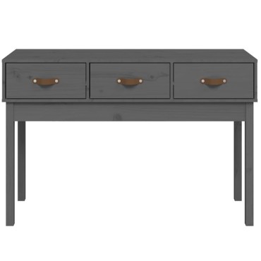 vidaXL Τραπέζι Κονσόλα Γκρί 114x40x75cm από Μασίφ Ξύλο Πεύκου 1 τεμ.