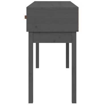 vidaXL Τραπέζι Κονσόλα Γκρί 114x40x75cm από Μασίφ Ξύλο Πεύκου 1 τεμ.